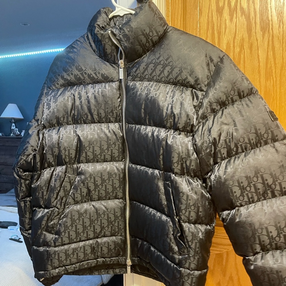 DIOR HOLOGRAM BLACK PUFFER
